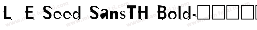 LNE Seed SansTH Bold字体转换